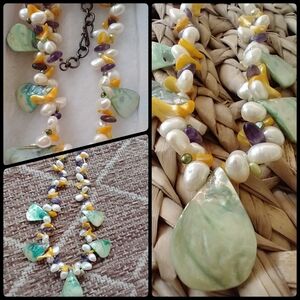 Necklace Genuine Seashells NWOT adjustable links